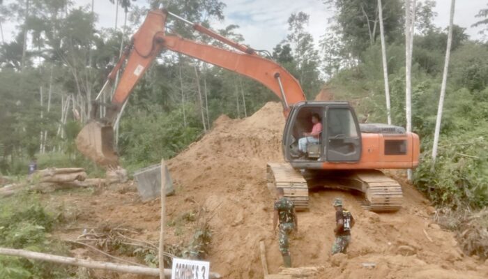TMMD Ke-115 Kodim Pidie Masuk Tahap Pasang Gorong-gorong