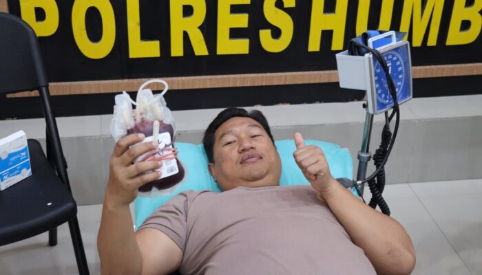 Jelang HUT-71 Humas Polri, Polres Humbahas Gelar Donor Darah