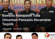 Bawaslu Toba Umumkan 48 Nama Panwascam Terpilih