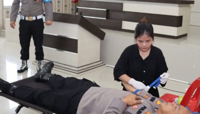 Polres Nias Gelar Aksi Donor Darah