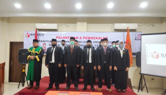 Panwaslih Kota Langsa Lantik 15 Panwaslu Kecamatan