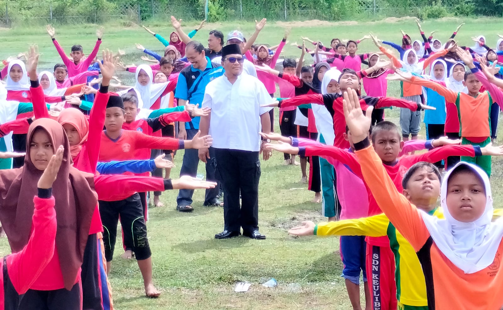Bupati Pantau Latihan Massal 3.000 Pesilat Cilik Di Pidie