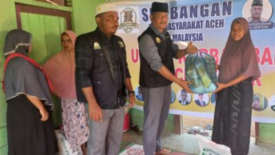 Warga Aceh Di Malaysia Bantu Sembako Ke Korban Banjir