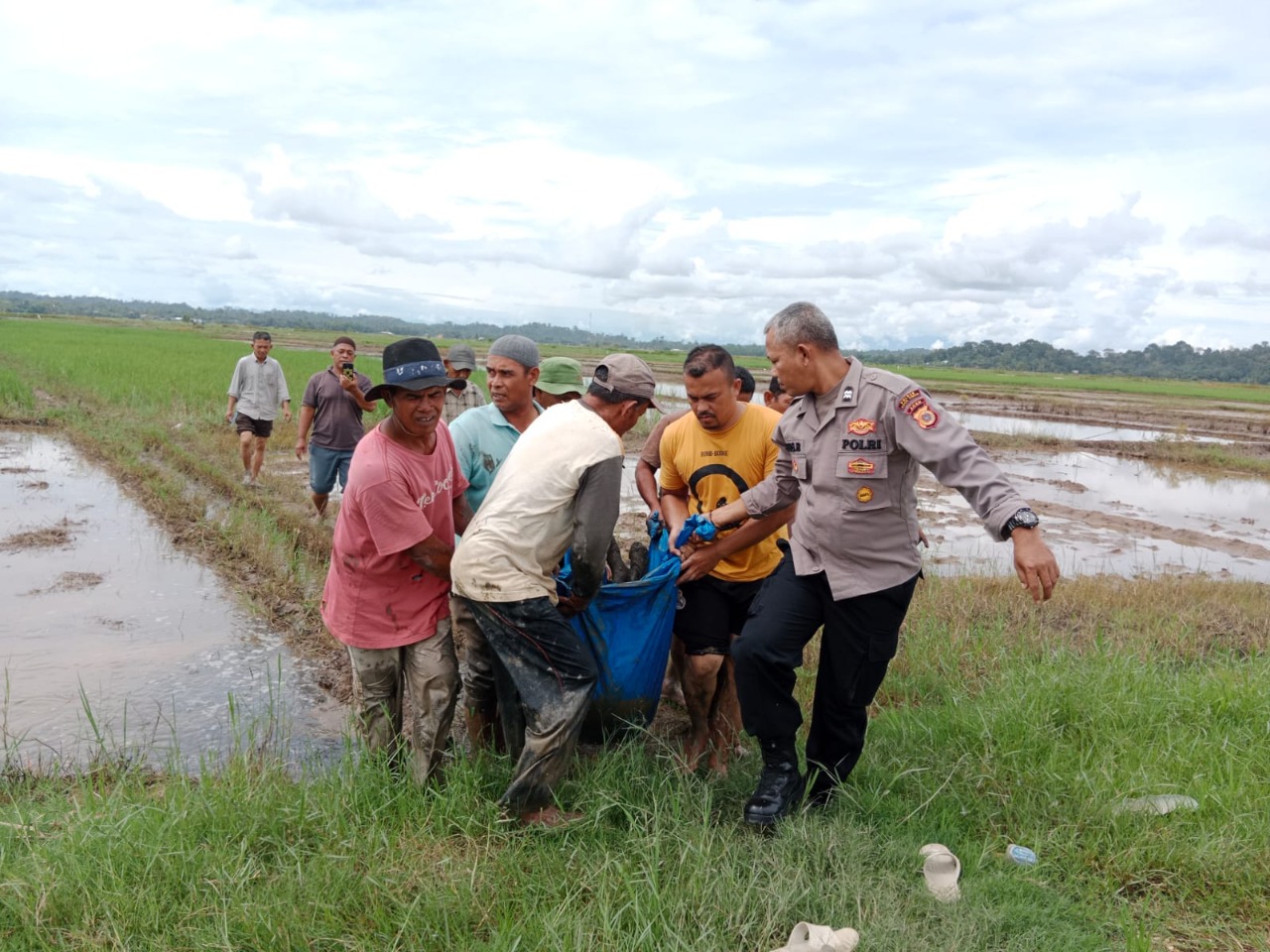 Warga Atim Ditemukan Meninggal Di Sawah