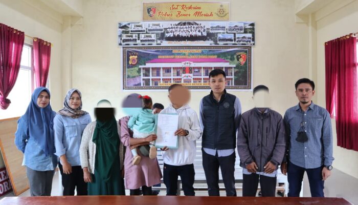 Satreskrim Polres Bener Meriah Mediasi Perdamaian Kasus KDRT