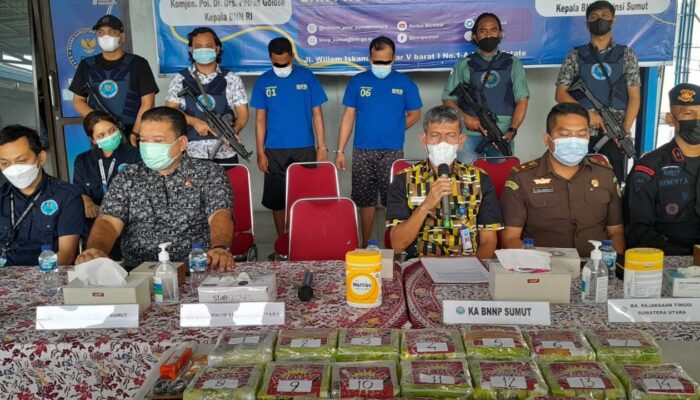 BNN Ringkus 2 Warga Aceh Bawa 21 Kg Sabu