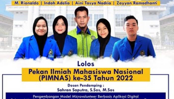 2 PKM Mahasiswa FISIP UMSU Lolos Ke PIMNAS 2022