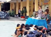 Diamankan Polisi, 26 Anggota Geng Motor Menangis Di Mapolsek Medan Timur