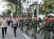 Sat Brimob Poldasu Long March Pataka Perpindahan Mako