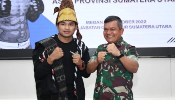 Pangdam I/BB Sambut Kepulangan Jeka Saragih Atlet MMA