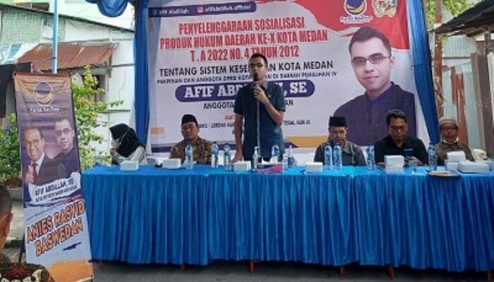 Afif Abdillah: Perda Kesehatan Kota Medan Jaminan Warga Dapat Pelayanan Kesehatan Gratis