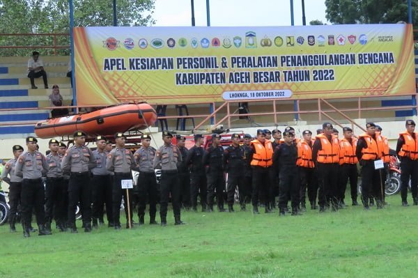 Aceh Besar Gelar Apel Kesiapan Penanggulangan Bencana Aceh Besar Gelar Apel Kesiapan Penanggulangan Bencana