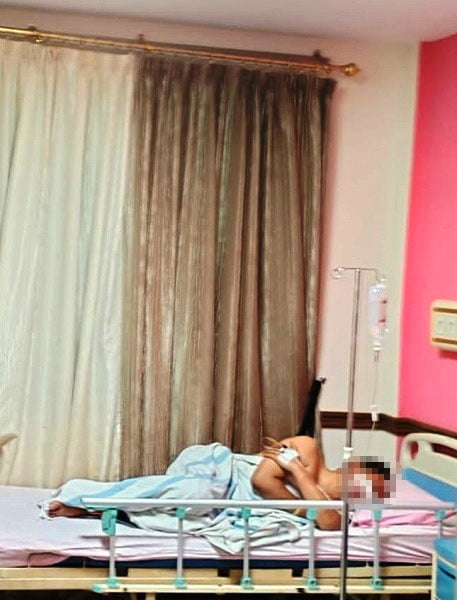 MJ sedang mendapat perawatan. Waspada/Ist