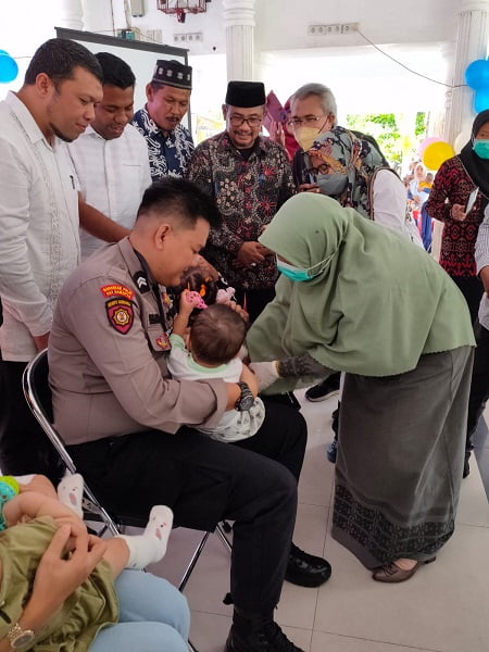 Dinkes Kota Langsa Launching Perdana Imunisasi PCV Aceh