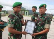 Dandim 0119/Bener Meriah Letkol Inf Eko Wahyu Sugiarto Lepas Sambut Prajurit