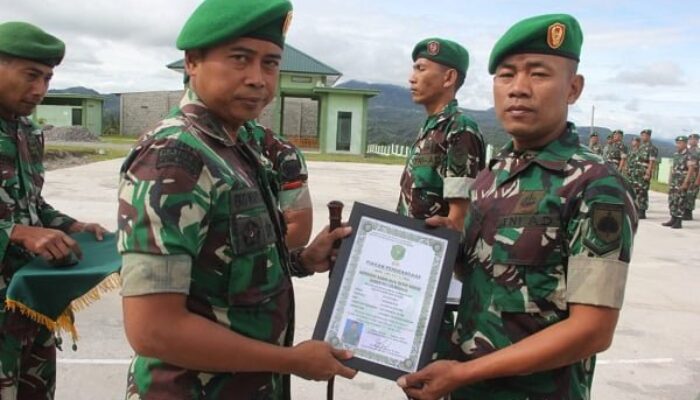 Dandim 0119/Bener Meriah Letkol Inf Eko Wahyu Sugiarto Lepas Sambut Prajurit