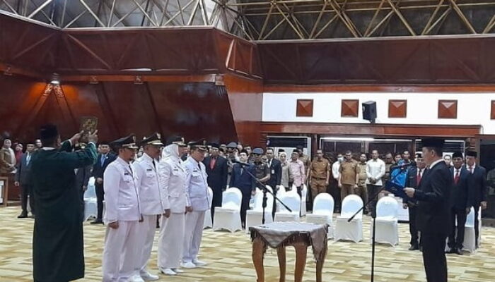 Pesan Pj Gubernur Aceh Kepada Empat Pj Bupati Yang Dilantik