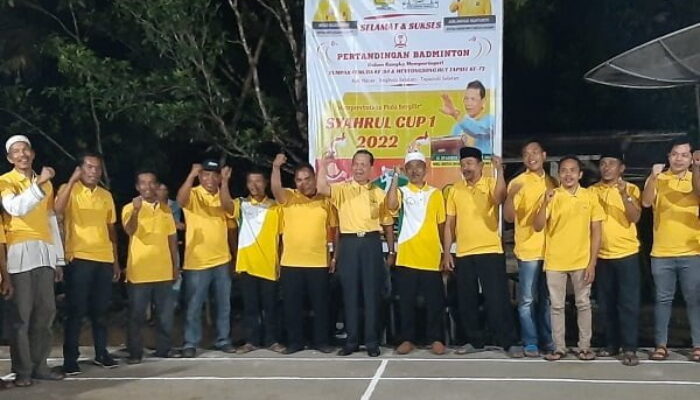 63 Tim Ikuti Turnamen Badminton Syahrul Cup 1 Angsel