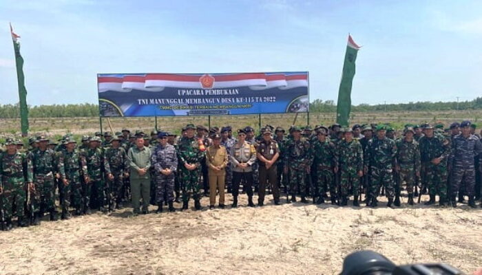 TMMD Kodim 0208/AS Bangun Jalan Di Dua Kecamatan 