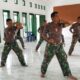 Tim personel saat latihan bela diri.Waspada/Sumarsono