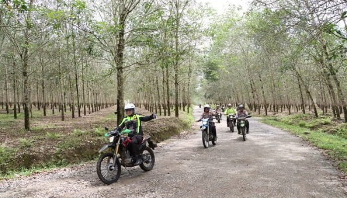 Kapolres Simalungun Kunjungi 6 Polsek Sekaligus Dengan Sepeda Motor