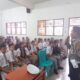 PERSONEL Polres Humbahas tengah melakukan sosialisasi bertajuk, Police Go To School. Waspada.id/Ist