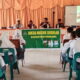 Kasi Intel Kejaksaan Negeri Padanglawas gelar program jaksa masuk sekolah (JMS) di SMKN 1 Barumun, Senin (24/10). (Waspada/Idaham Butar Butar)