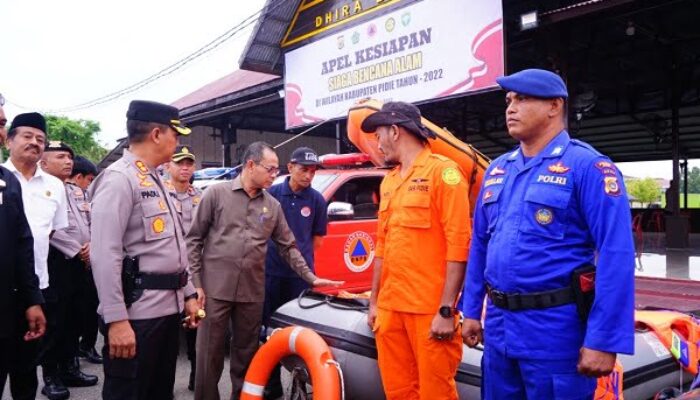 Sekda Pidie Pimpin Apel Siaga Bencana Alam