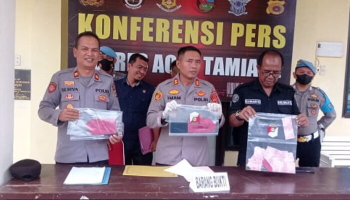 Polres Aceh Tamiang Tangkap Terduga Pengedar Uang Palsu