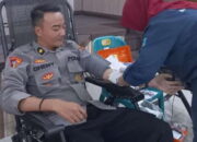 Polres Langsa Gelar Pengobatan Gratis Dan Donor Darah