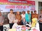 Polres Agara Gelar Pengobatan Gratis HUT Ke-71 Humas Polri