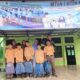 Keluarga besar MTsN I Agara bantu siswa tak mampu. Waspada.id/Seh Muhammad Amin