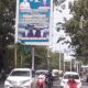 Baliho Ucapan selamat dari Pemerintah Kota Langsa kepada PD IPHI Kota Langsa yang akan dilantik Jumat (4/11) (Waspada.id/Ibnu Sa'dan)
