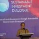 Plt. Asisten Perekonomian dan Pembangunan Sekda Aceh, Ir. Mawardi, saat menyampaikan sambutan sekaligus membuka acara Aceh Gayo Sustainable Investment Dialogue (AGASID) 2022 di Hermes Palace Hotel, Banda Aceh, Senin, (31/10). (Waspada.id/Zafrullah)
