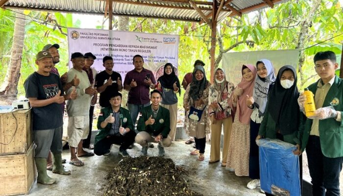 Empat Dosen USU Gelar LPPM Di Kelompok Tani Pendawa