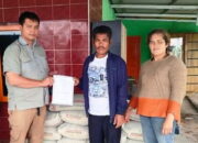 TPL Sektor Aek Raja Serahkan Bantuan Kepada Korban Gempa