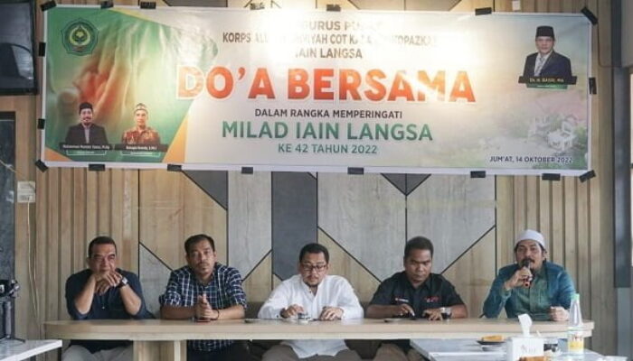Milad Ke-42 IAIN Langsa, KOPAZKA Gelar Doa Bersama