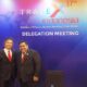 KETUA Umum DPP GPEI Khairul Mahalli bersama Dubes RI Addis Ababa, Al Busyra Basnur (kiri) di arena TEI ke-37. Waspada/Ist
