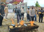 Polrestabes Medan Musnahkan 84 Kg Ganja Kering