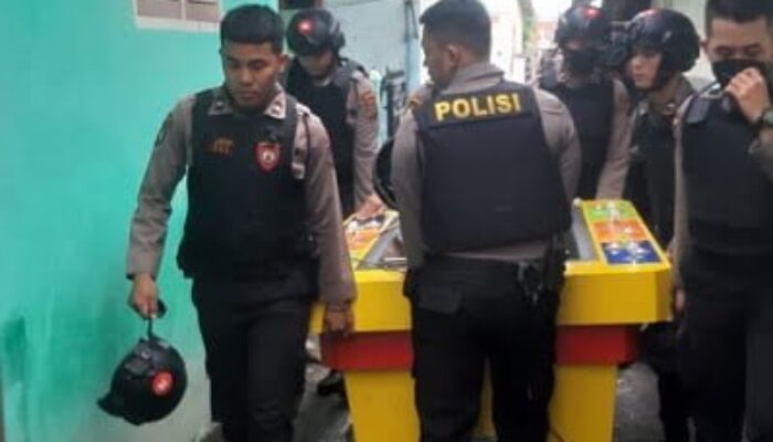 Polsek Percut Gerebek Lokasi Judi Tembak Ikan Jl. Beringin Pasar 7