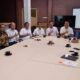 DIREKTUR Jenderal Pembinaan Pelatihan Vokasi dan Produktivitas Kementerian Ketenagakerjaan RI Budi Hartawan (dua kanan) berfoto bersama Kepala BBVP Medan Andri Susila dan jajaran di Medan, Selasa (18/10).Waspada/Partono Budy