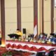 Ketua Fraksi PKS DPRD Medan Syaiful Ramadhan menyampaikan PU Ranperda R APBD Tahun Anggaran 2023 , di ruang rapat Paripurna gedung DPRD Medan, Senin (17/10). Waspada/Yuni Naibaho