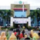 KEGIATAN upacara Hari Sumpah Pemuda di Kanwil Kemenag Sumut berlangsung khidmat. Waspada/ist