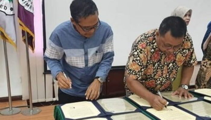 Kepala SMAN 2 Medan Ikuti Rakor Dan Penandatanganan SPK Di Unimed