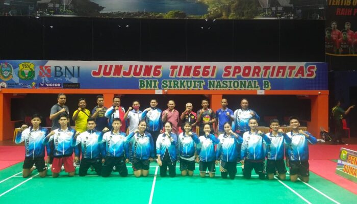 Tebingtinggi Borong Emas Bulutangkis Beregu