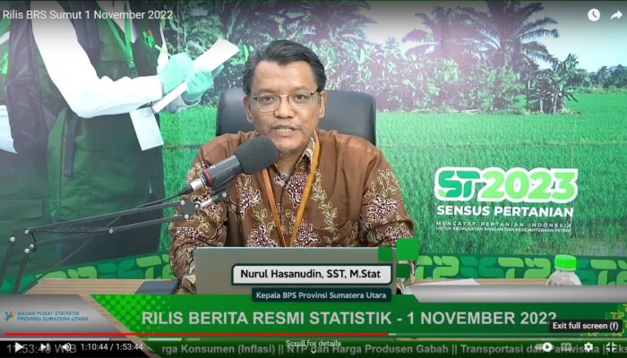 Inflasi Tahunan Oktober Di Sumut Capai 5,66%