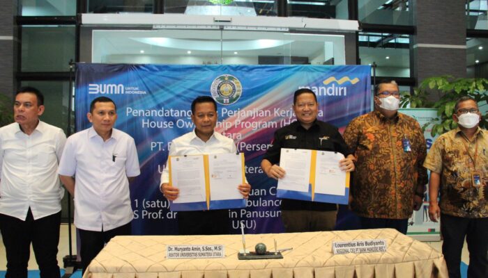 Perkuat Layanan Kesehatan Masyarakat, Bank Mandiri Serahkan Bantuan Ambulans Kepada RS USU
