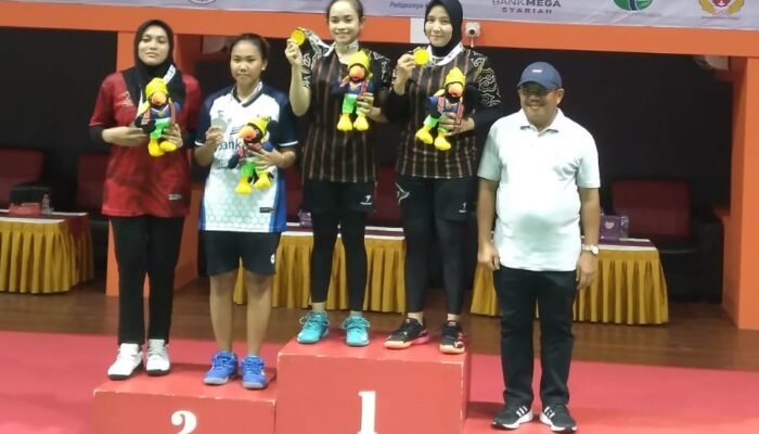 Jawa Barat Dominasi Bulutangkis Porpamnas 2022