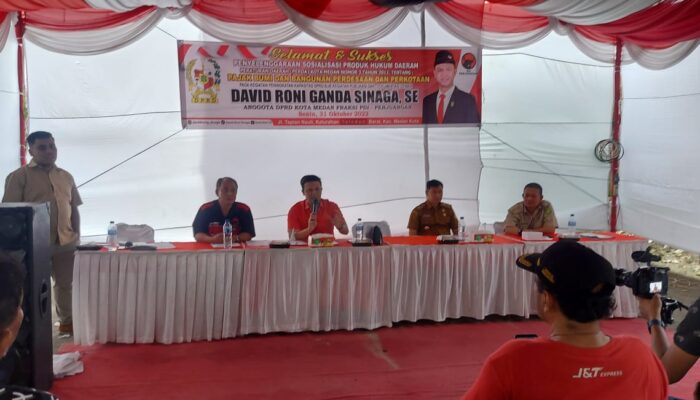 Sosper Anggota DPRD Kota Medan, David Roni Ingatkan Warga Tidak Telat Bayar PBB