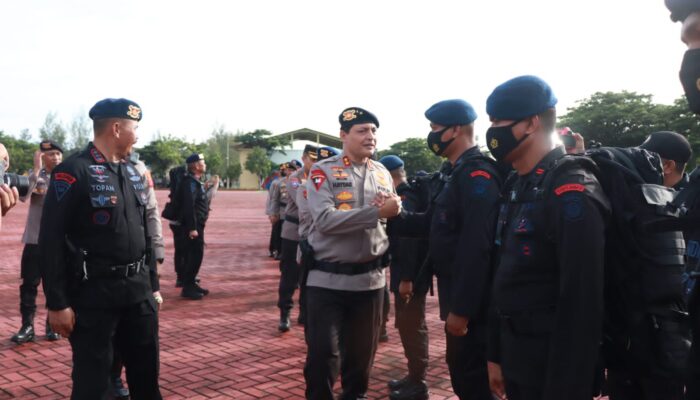 210 Personel Satbrimob Polda Aceh Ikut Pengamanan KTT G20 Di Bali